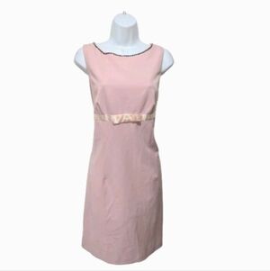 City Triangles Vintage Babydoll Empire Bow Waist Sheath Dress M 60s Mod